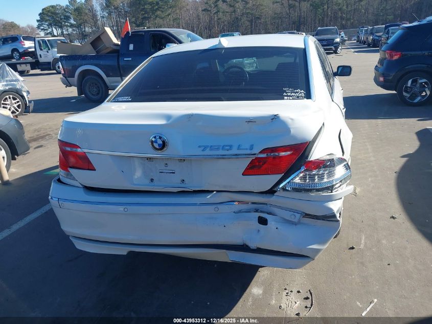 2008 BMW 750Li VIN: WBAHN83588DT80393 Lot: 43953312