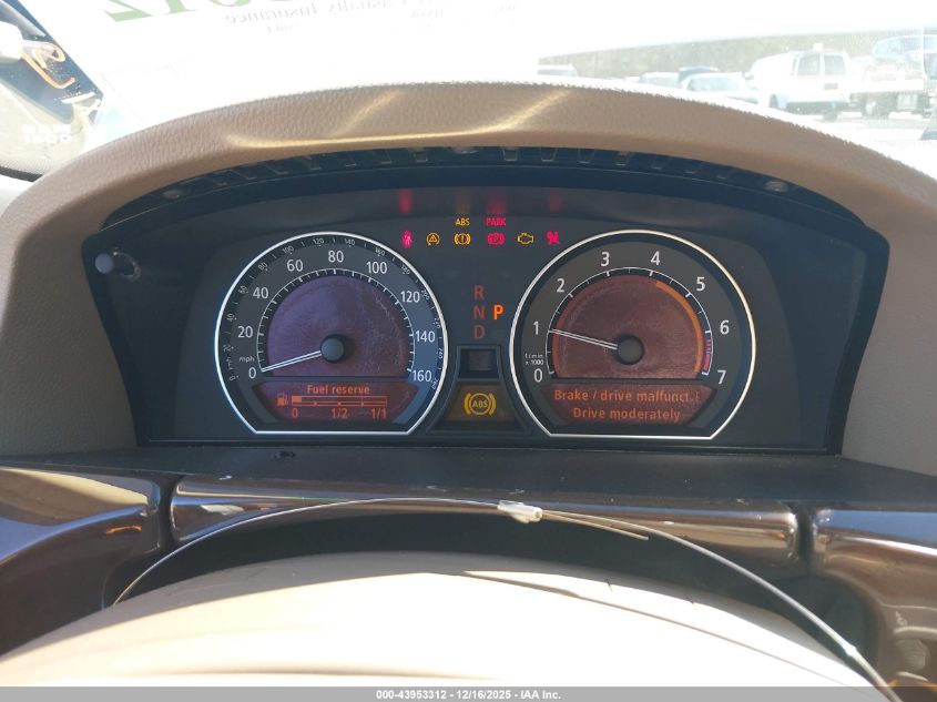 2008 BMW 750Li VIN: WBAHN83588DT80393 Lot: 43953312