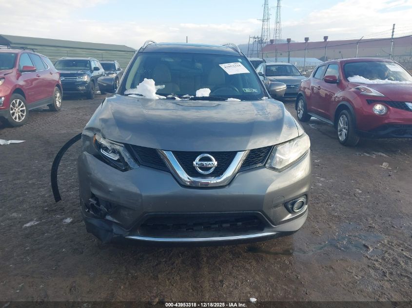 2015 Nissan Rogue Sl VIN: 5N1AT2MV6FC879357 Lot: 43953318