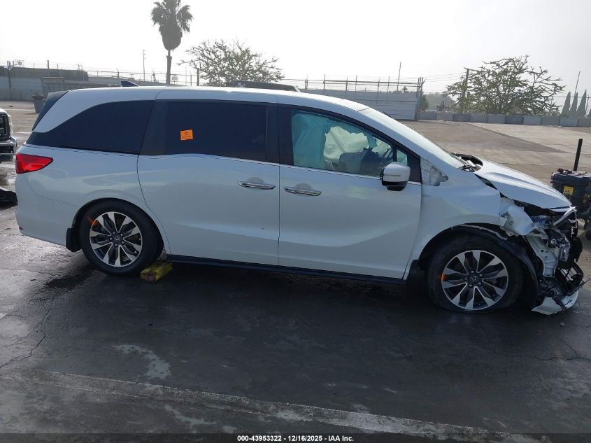 2022 Honda Odyssey Ex-L VIN: 5FNRL6H7XNB042218 Lot: 43953322