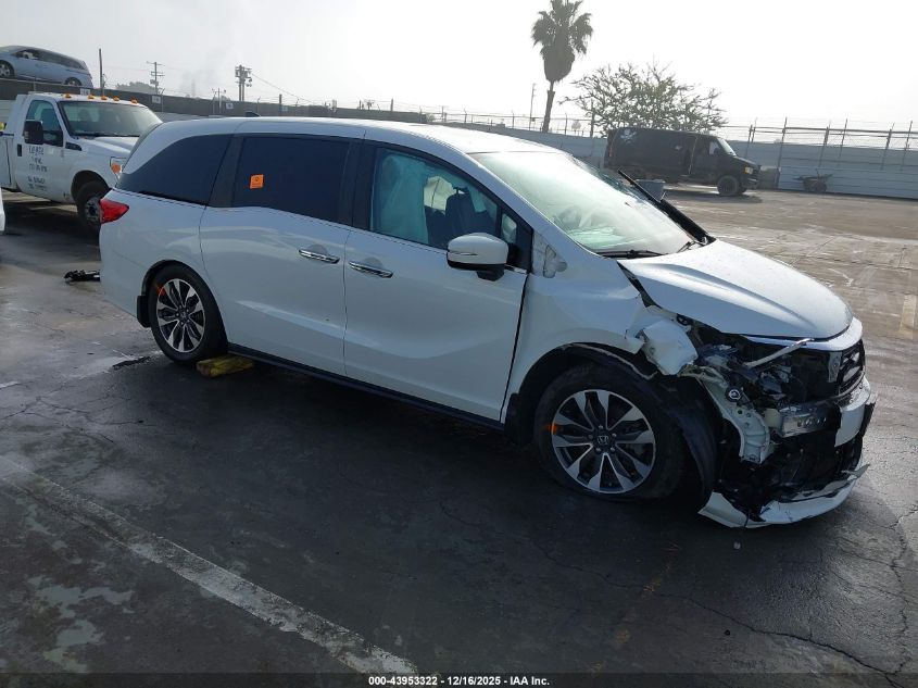2022 Honda Odyssey Ex-L VIN: 5FNRL6H7XNB042218 Lot: 43953322