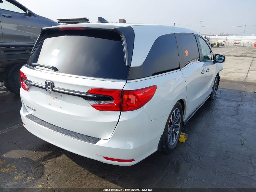 2022 Honda Odyssey Ex-L VIN: 5FNRL6H7XNB042218 Lot: 43953322