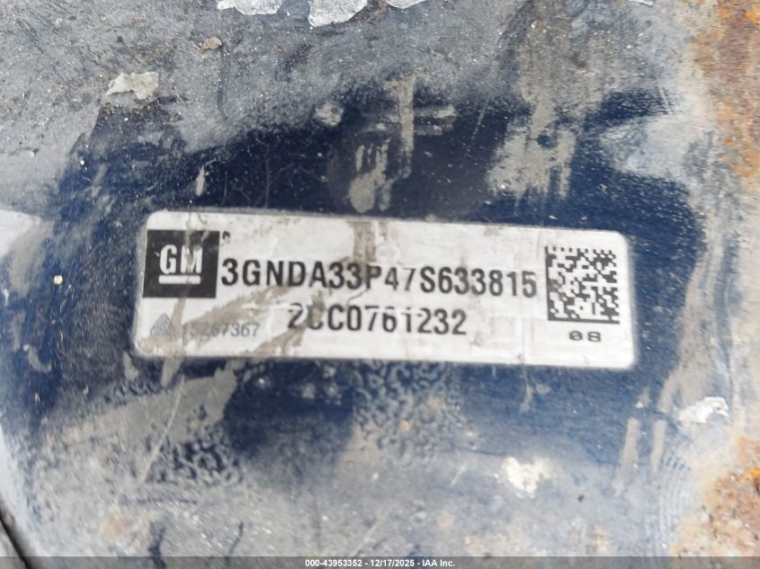 2007 Chevrolet Hhr Lt VIN: 3GNDA33P47S633815 Lot: 43953352