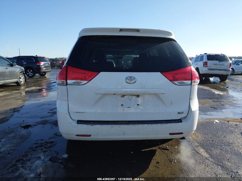 2012 Toyota Sienna Xle V6 8 Passenger VIN: 5TDYK3DC6CS203964 Lot: 43953397