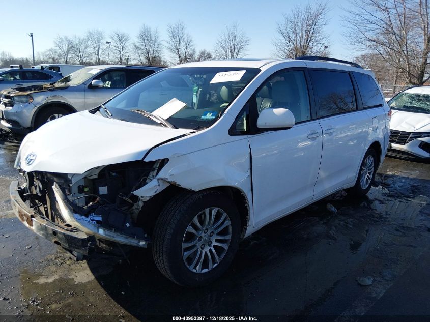 2012 Toyota Sienna Xle V6 8 Passenger VIN: 5TDYK3DC6CS203964 Lot: 43953397