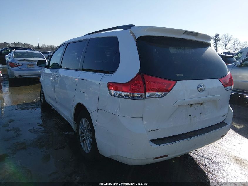 2012 Toyota Sienna Xle V6 8 Passenger VIN: 5TDYK3DC6CS203964 Lot: 43953397