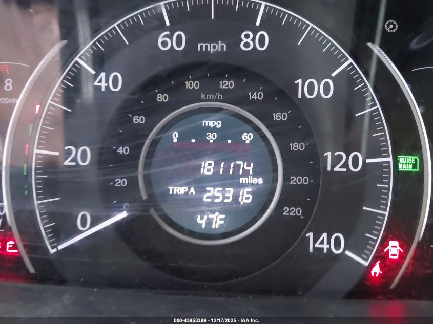 2012 Honda Cr-V Ex VIN: 5J6RM4H50CL017705 Lot: 43953399