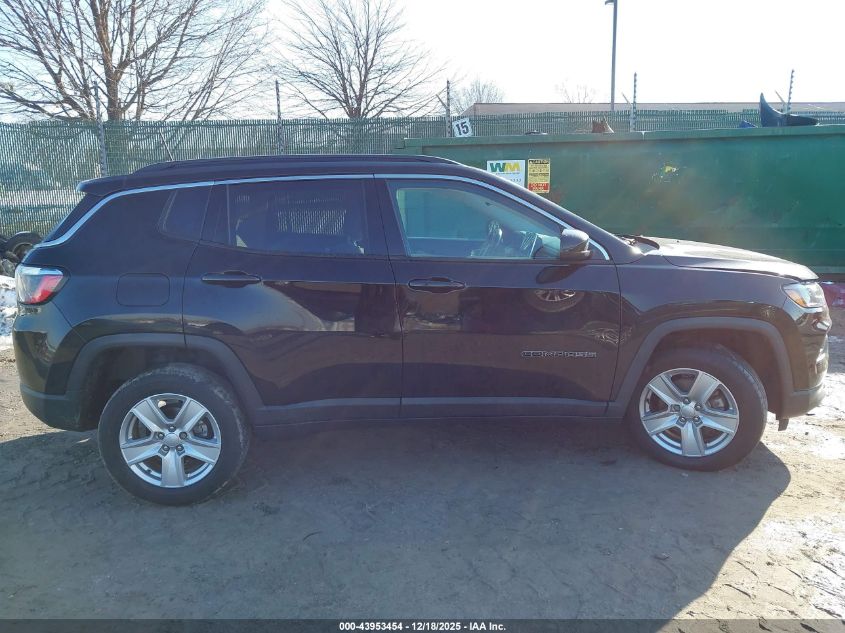 2022 Jeep Compass Latitude 4X4 VIN: 3C4NJDBB6NT165912 Lot: 43953454