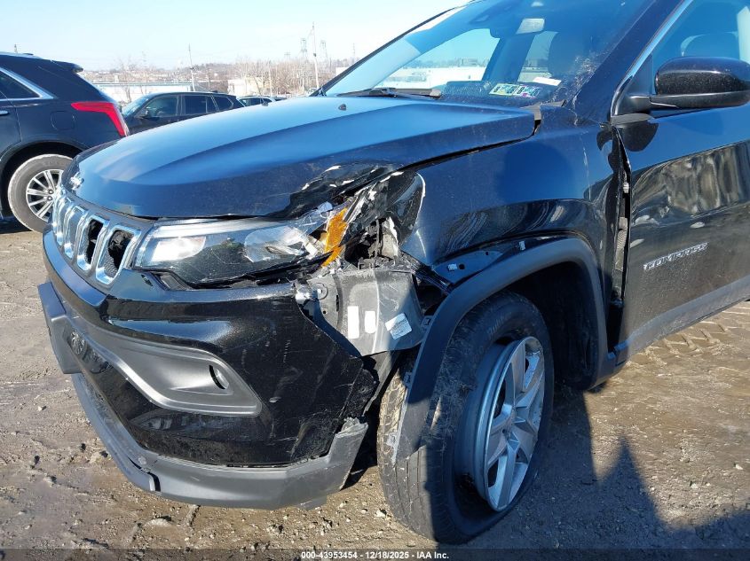 2022 Jeep Compass Latitude 4X4 VIN: 3C4NJDBB6NT165912 Lot: 43953454