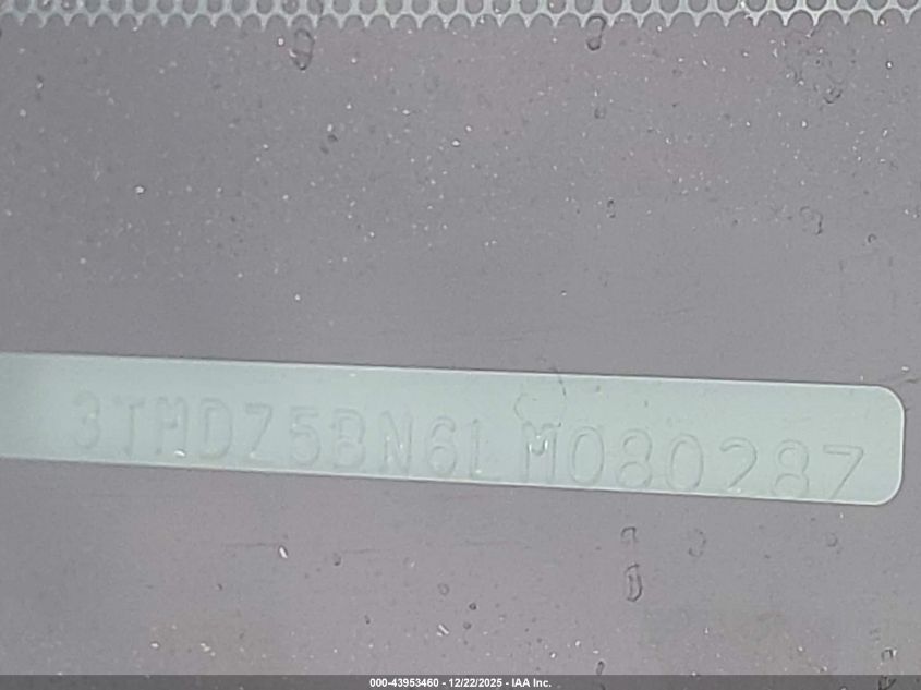 2020 Toyota Tacoma Sr5 V6 VIN: 3TMDZ5BN6LM080287 Lot: 43953460