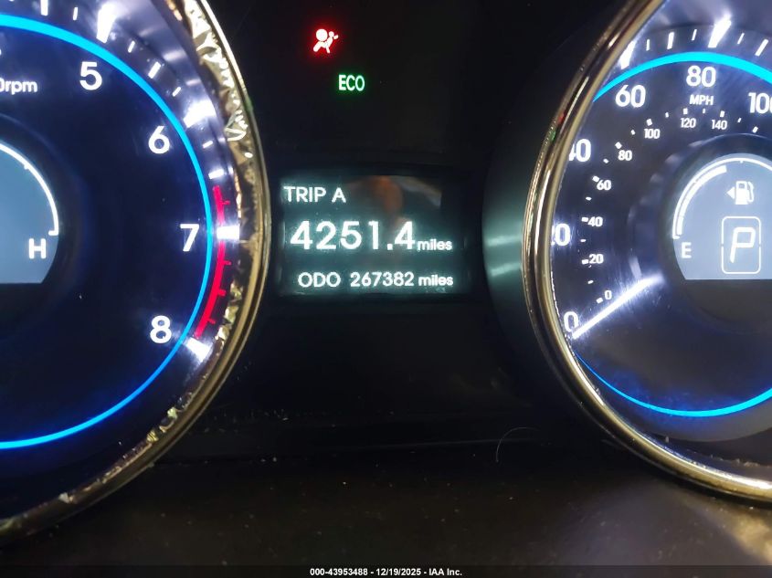 2012 Hyundai Sonata Gls VIN: 5NPEB4AC5CH341501 Lot: 43953488