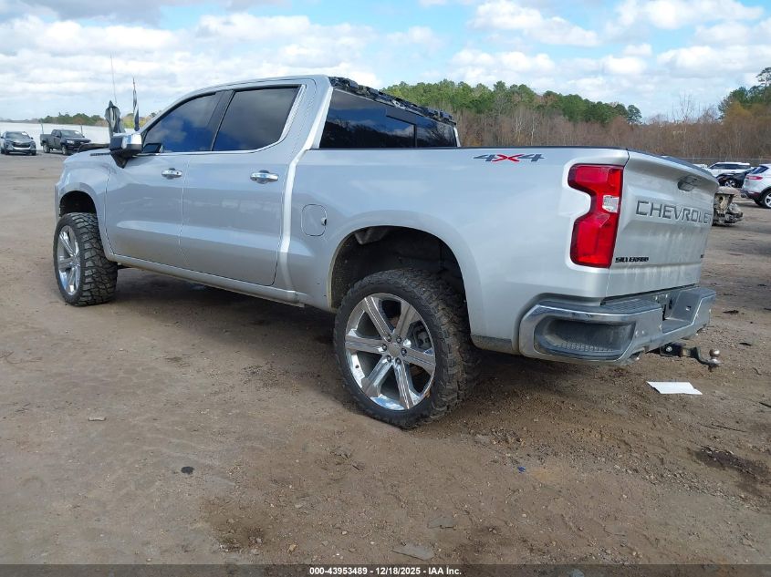 2022 Chevrolet Silverado 1500 Ltd 4Wd Short Bed Ltz VIN: 1GCUYGEL3NZ222279 Lot: 43953489