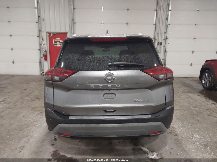 2022 Nissan Rogue Sv Intelligent Awd VIN: JN8BT3BB4NW339143 Lot: 43953492