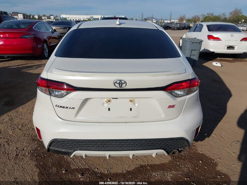 2020 Toyota Corolla Se VIN: 5YFS4RCE7LP049912 Lot: 43953502