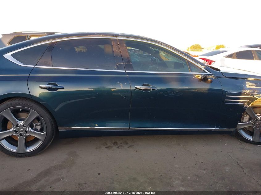 2021 Genesis G80 3.5T Rwd VIN: KMTGC4SD8MU071136 Lot: 43953513