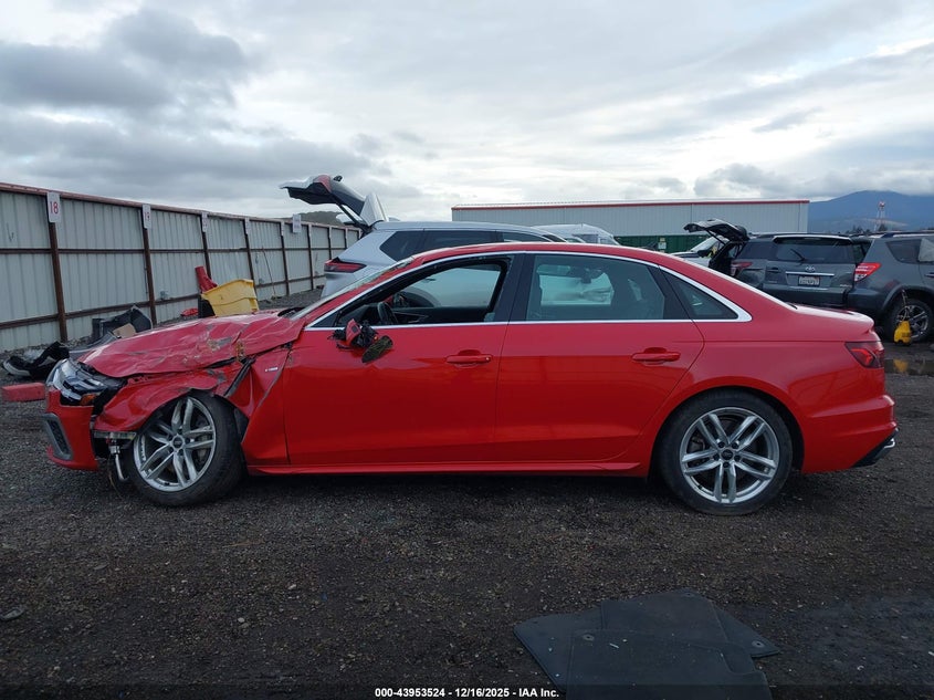 VIN WAUEAAF44RA058264 2024 AUDI A4 PREMIUM PLUS 45 TFSI S LINE QUATTRO S TRONIC