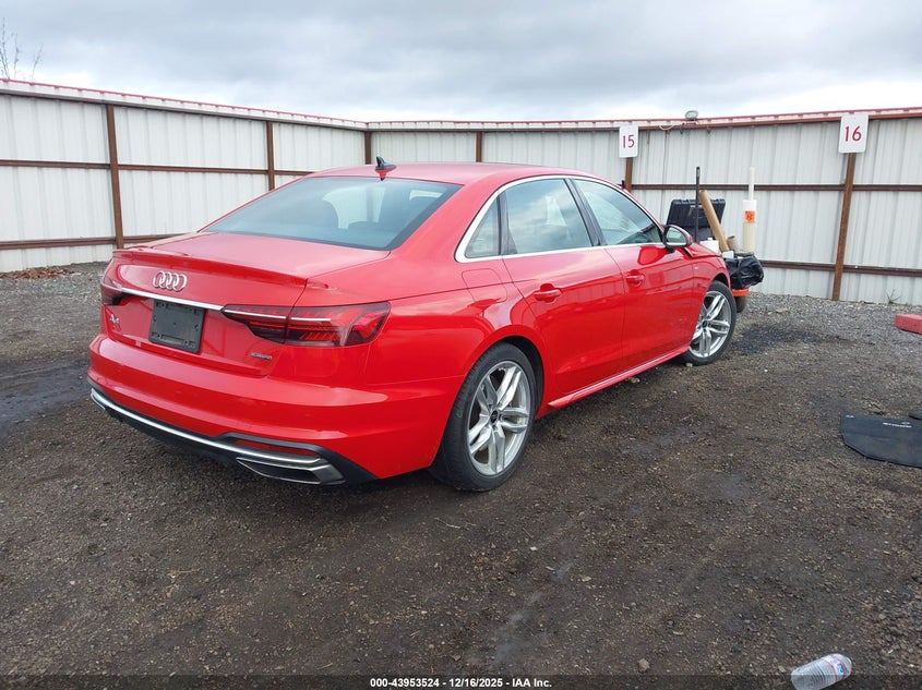 VIN WAUEAAF44RA058264 2024 AUDI A4 PREMIUM PLUS 45 TFSI S LINE QUATTRO S TRONIC