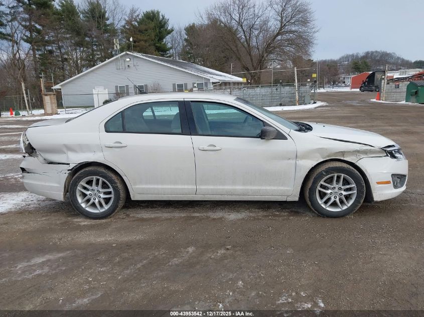 2012 Ford Fusion S VIN: 3FAHP0GA7CR374709 Lot: 43953542