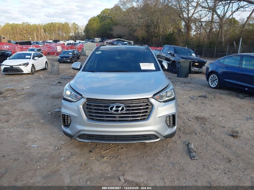 2017 Hyundai Santa Fe Se Ultimate VIN: KM8SR4HF4HU193235 Lot: 43953557