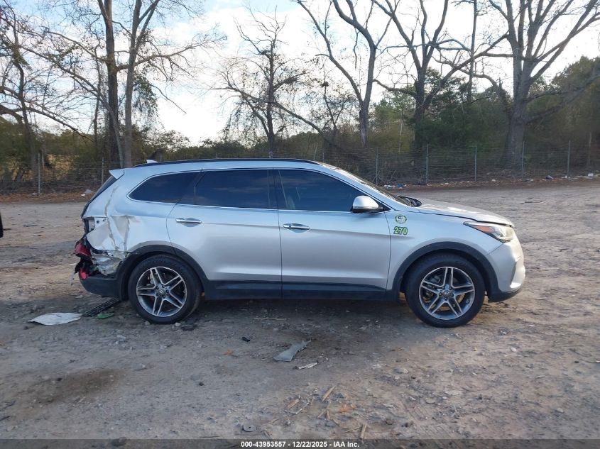 2017 Hyundai Santa Fe Se Ultimate VIN: KM8SR4HF4HU193235 Lot: 43953557