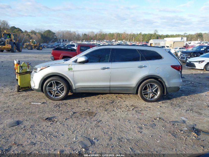 2017 Hyundai Santa Fe Se Ultimate VIN: KM8SR4HF4HU193235 Lot: 43953557