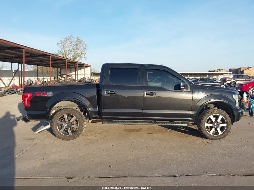 2015 Ford F-150 Lariat VIN: 1FTEW1EF9FKE70192 Lot: 43953579