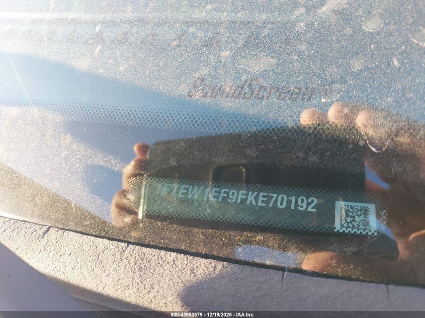 2015 Ford F-150 Lariat VIN: 1FTEW1EF9FKE70192 Lot: 43953579