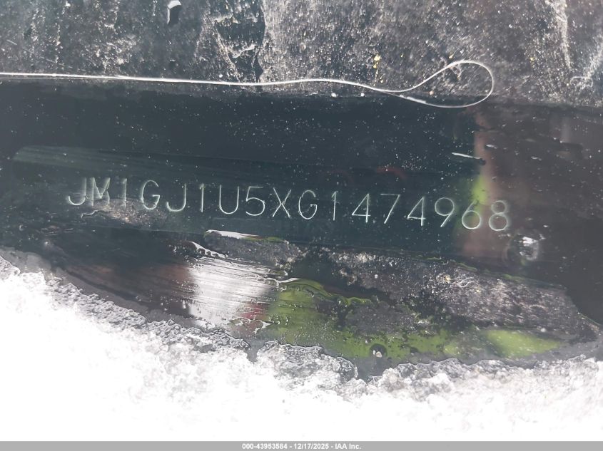 2016 Mazda Mazda6 I Sport VIN: JM1GJ1U5XG1474968 Lot: 43953584