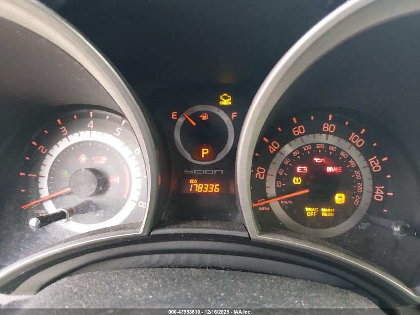 2012 Scion Tc VIN: JTKJF5C76C3039258 Lot: 43953610