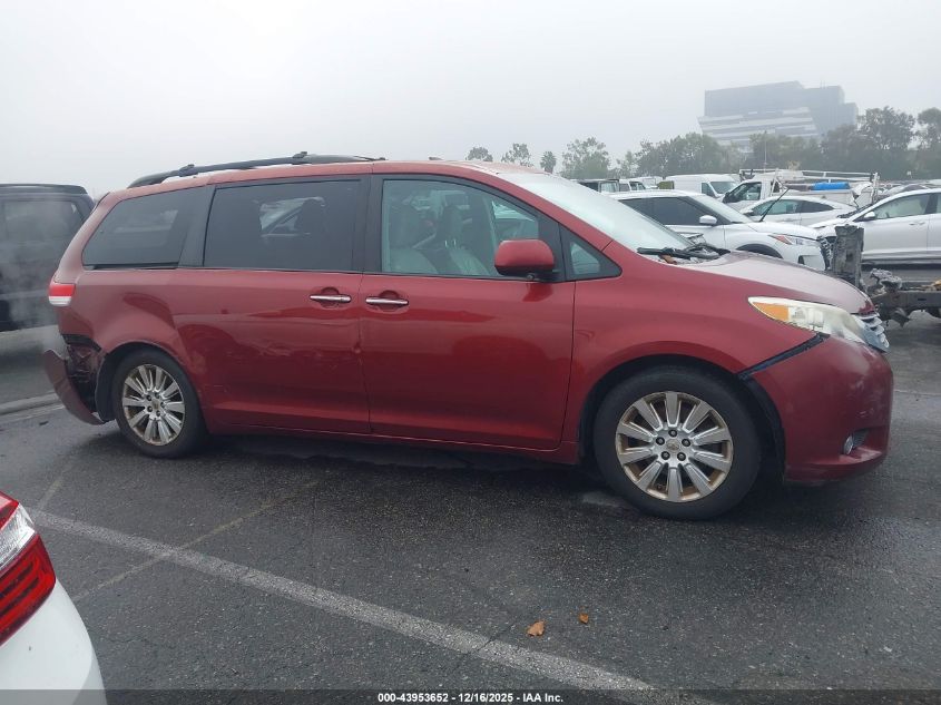 2012 Toyota Sienna Limited V6 7 Passenger VIN: 5TDYK3DC0CS188197 Lot: 43953652