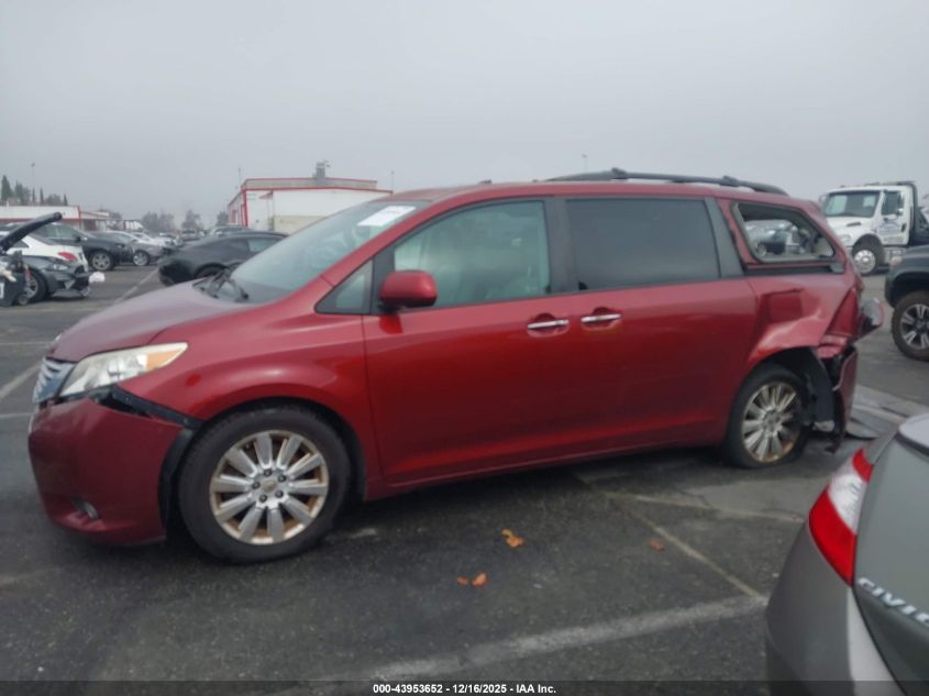 2012 Toyota Sienna Limited V6 7 Passenger VIN: 5TDYK3DC0CS188197 Lot: 43953652