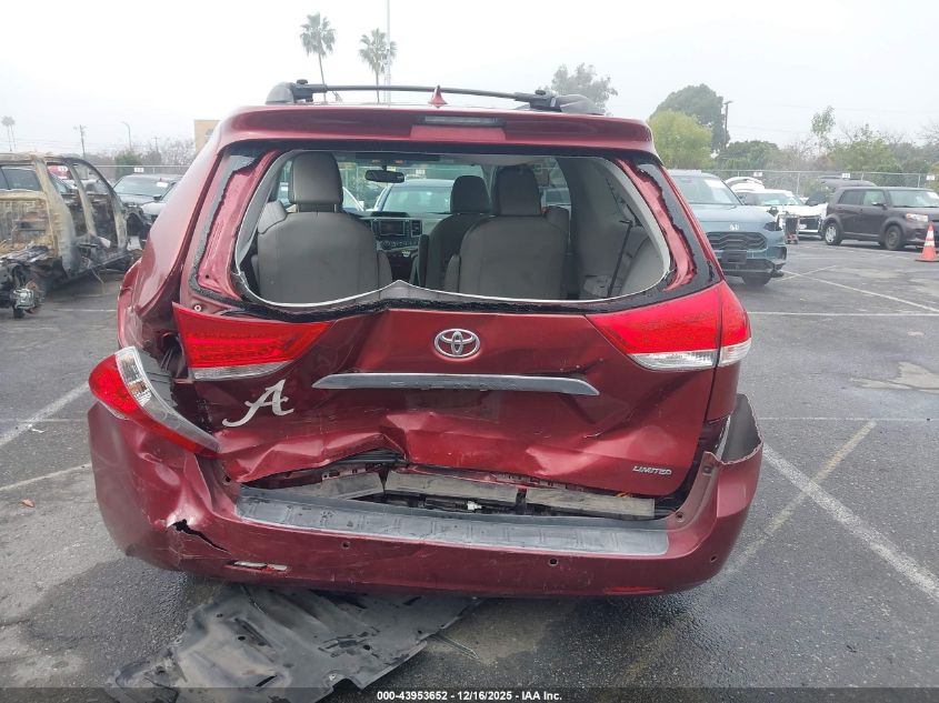 2012 Toyota Sienna Limited V6 7 Passenger VIN: 5TDYK3DC0CS188197 Lot: 43953652