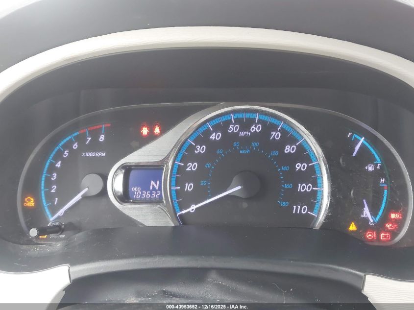 2012 Toyota Sienna Limited V6 7 Passenger VIN: 5TDYK3DC0CS188197 Lot: 43953652