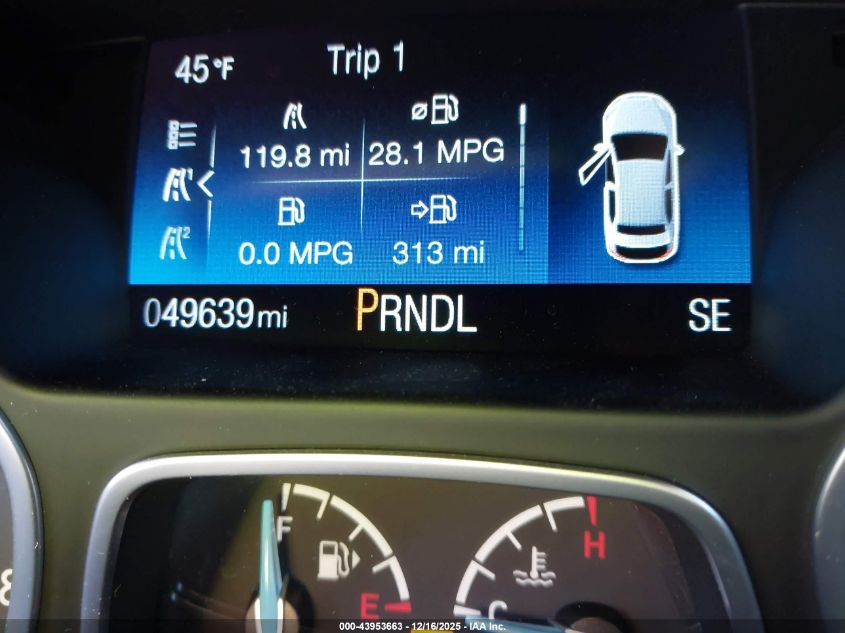 2015 Ford Focus Se VIN: 1FADP3F22FL273459 Lot: 43953663