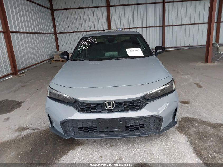 2025 Honda Civic Sport VIN: 2HGFE2F5XSH517803 Lot: 43953681