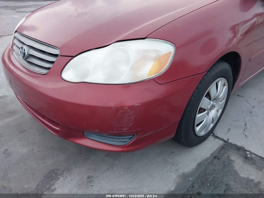 2003 Toyota Corolla Le VIN: 1NXBR32E73Z005455 Lot: 43953691