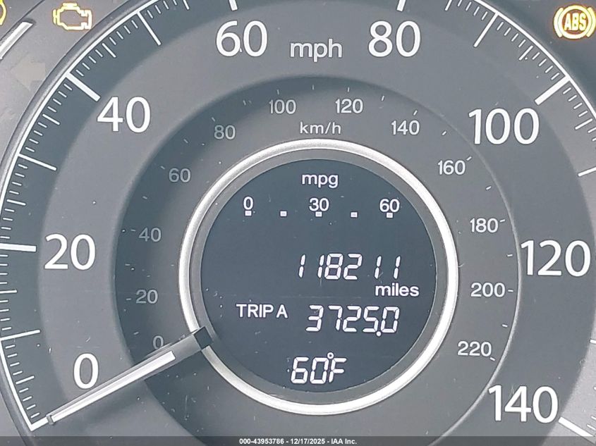 2013 Honda Cr-V Ex-L VIN: 5J6RM3H77DL029430 Lot: 43953786