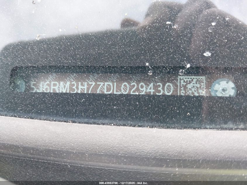 2013 Honda Cr-V Ex-L VIN: 5J6RM3H77DL029430 Lot: 43953786