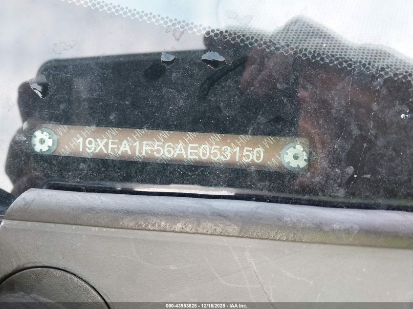2010 Honda Civic Lx VIN: 19XFA1F56AE053150 Lot: 43953828