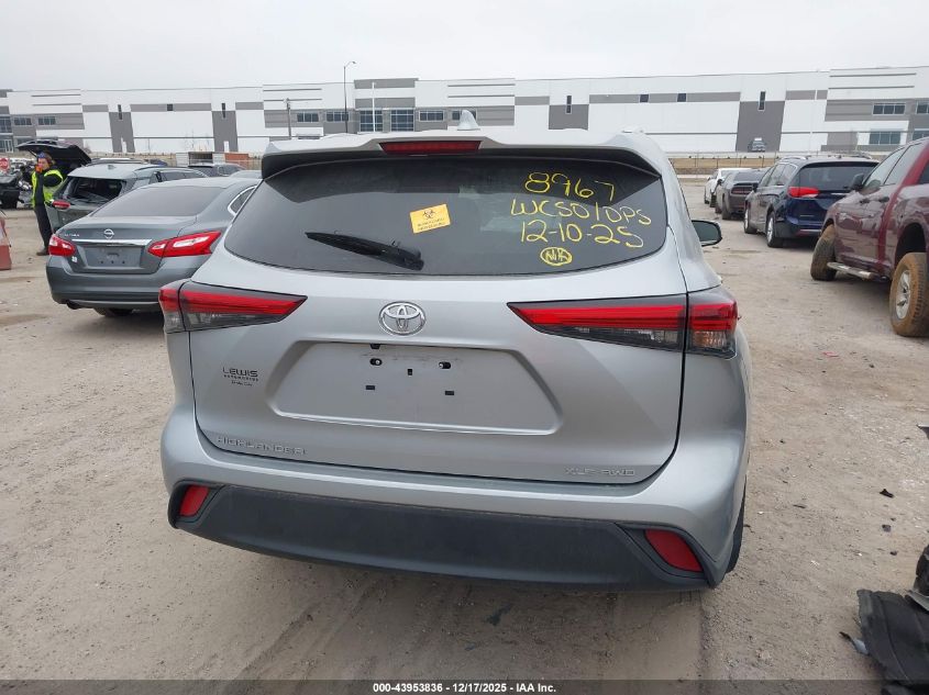 2023 Toyota Highlander Xle VIN: 5TDKDRBH2PS527162 Lot: 43953836