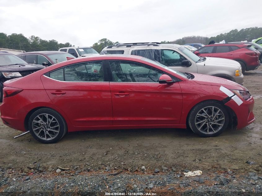 2019 Hyundai Elantra Limited VIN: KMHD84LF5KU741284 Lot: 43953840