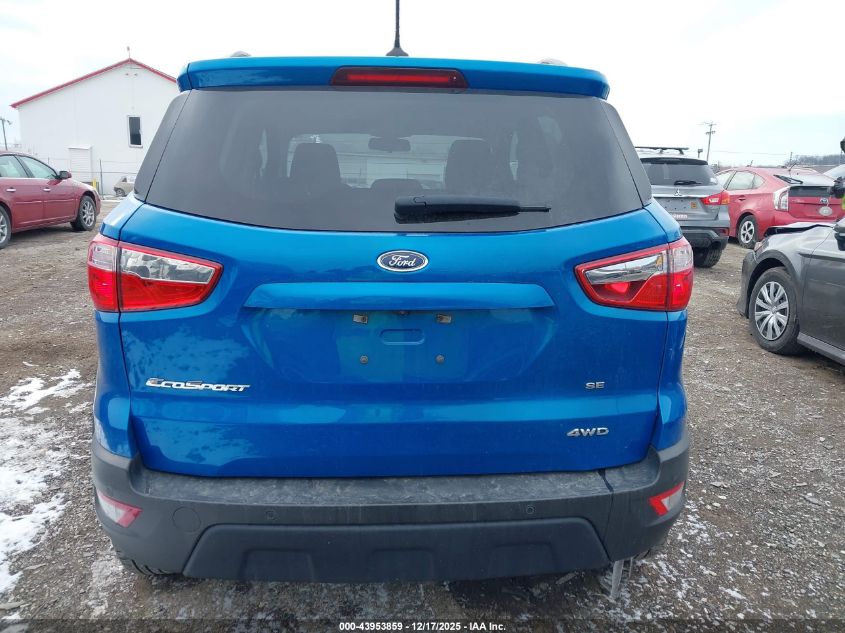2019 Ford Ecosport Se VIN: MAJ6S3GL0KC309755 Lot: 43953859