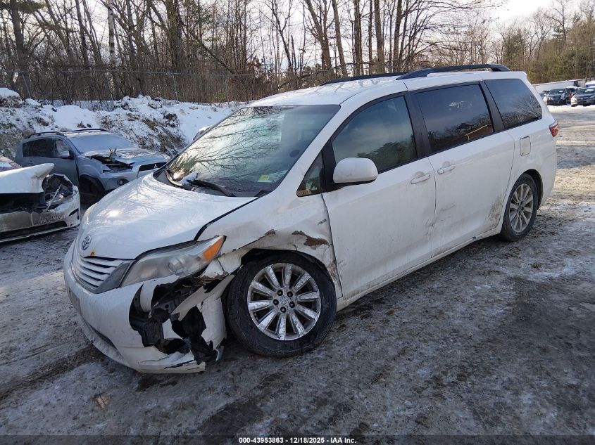 2016 Toyota Sienna Le 7 Passenger VIN: 5TDJK3DC3GS131614 Lot: 43953863