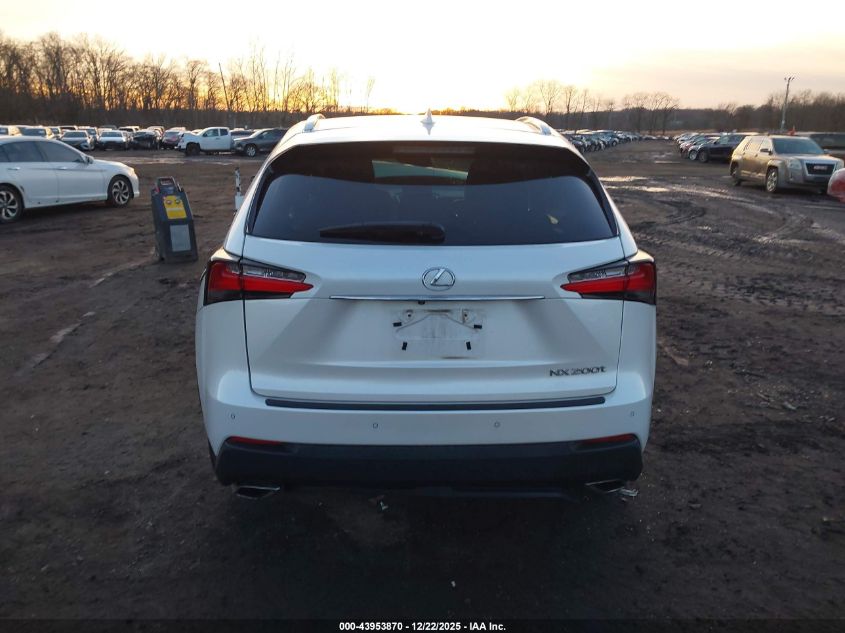 2016 Lexus Nx 200T VIN: JTJBARBZ2G2093380 Lot: 43953870