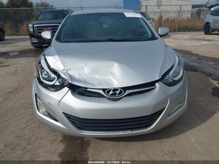 2016 Hyundai Elantra Se VIN: 5NPDH4AE1GH659648 Lot: 43953908