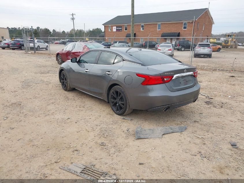 2018 Nissan Maxima 3.5 Sv VIN: 1N4AA6AP8JC392120 Lot: 43953916