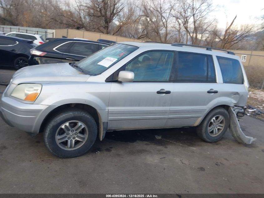 2005 Honda Pilot Ex-L VIN: 2HKYF18795H502704 Lot: 43953924