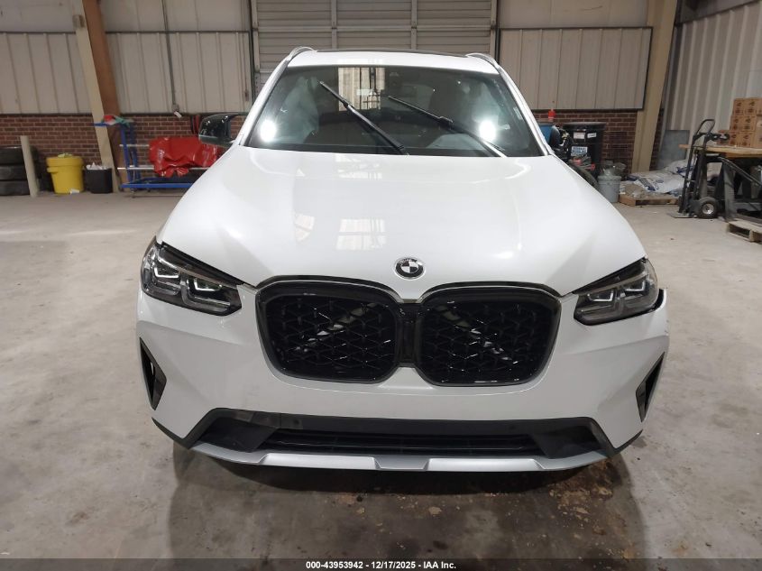 2023 BMW X3 Sdrive30I VIN: WBX47DP00PN201536 Lot: 43953942