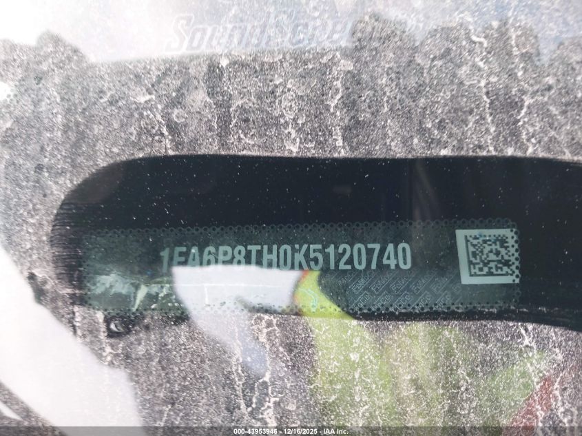 2019 Ford Mustang Ecoboost Premium VIN: 1FA6P8TH0K5120740 Lot: 43953946