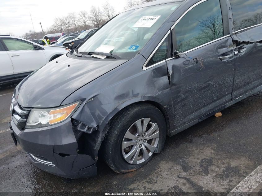 2016 Honda Odyssey Ex-L VIN: 5FNRL5H65GB123227 Lot: 43953982